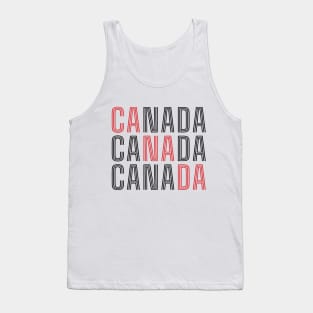 CA NA DA Canada a big house where all Canadians live as a strong family -blk Tank Top